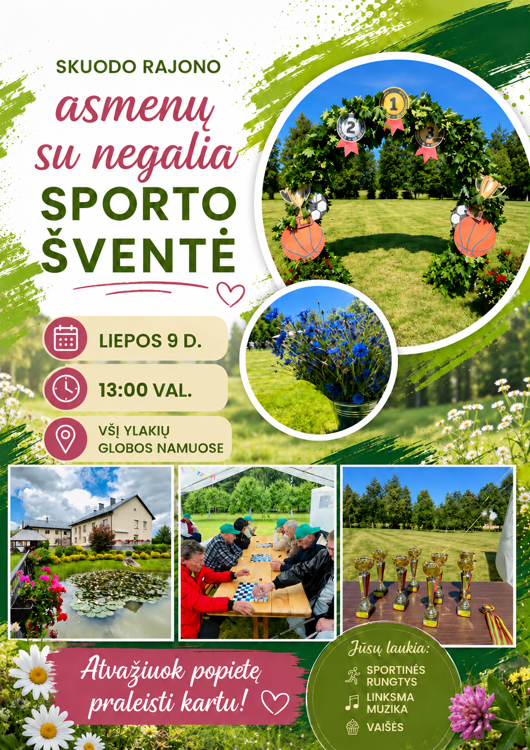 Kviečiame į Skuodo rajono asmenų su negalia sporto šventę!
